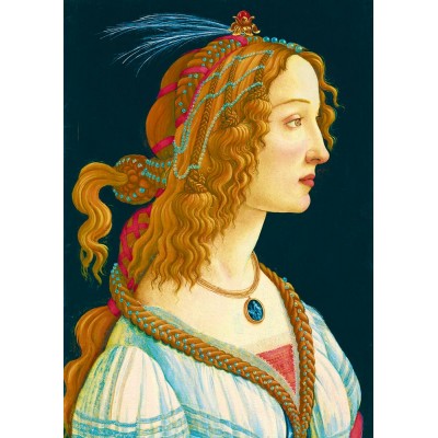 Puzzle  Art-by-Bluebird-60023 Sandro Botticelli - Idealized Portrait of a Lady, 1480