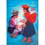 Puzzle  Art-by-Bluebird-60139 Louis Toffoli - Famille Péruvienne, 1986