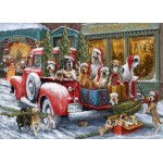 Puzzle  Bluebird-Puzzle-F-90522 Dogs on Truck