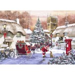 Puzzle  Bluebird-Puzzle-F-90536 Village and Santa
