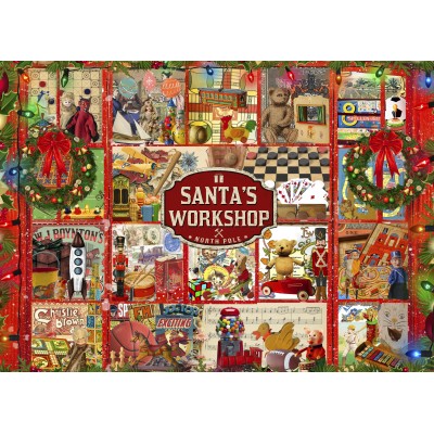 Puzzle  Bluebird-Puzzle-F-90811 Santas Workshop