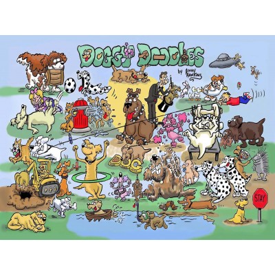 Bluebird-Puzzle - 1000 Teile - Jonny Hawkins - Doggy Doodle