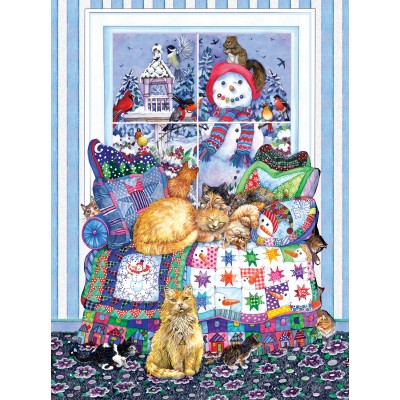 SunsOut - 500 pieces - Wendy Edelson - Winter Quilt