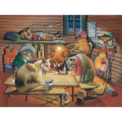 Sunsout - 500 pièces - Bryan Moon - Cats Playing Poker