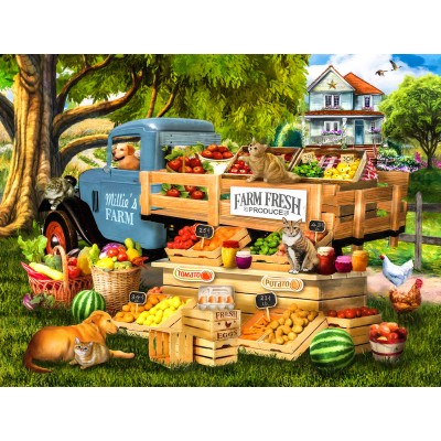 Bluebird-Puzzle - 500 Teile - XXL Teile - Millies Obst und Gemüse