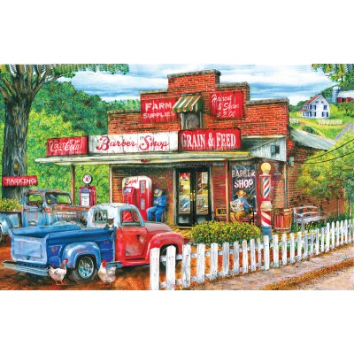 SunsOut - 1000 pieces - Tom Wood - Saturday Morning at the Shop