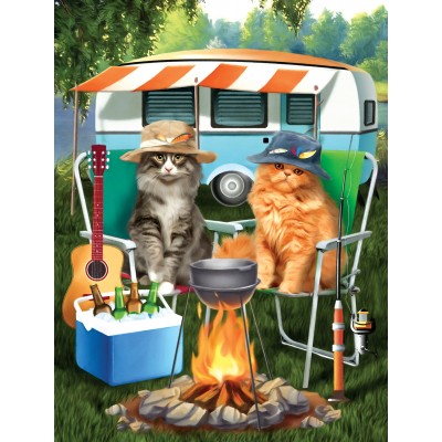 Bluebird-Puzzle - 300 Teile - XXL Teile - Camping-Kumpels