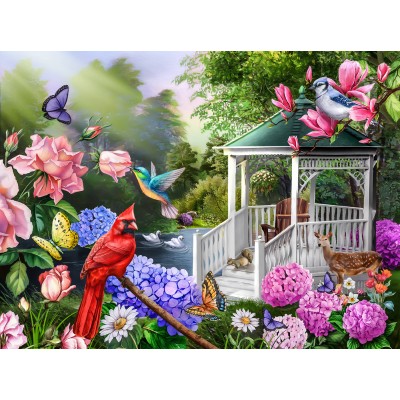 Bluebird-Puzzle - 1000 Teile - Idyll am Seeufer