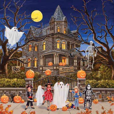 Sunsout - 1000 pièces - William Vanderdasson - Beware Haunted House
