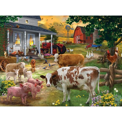 SunsOut - 1000 pieces - Gathering in the Farmyard