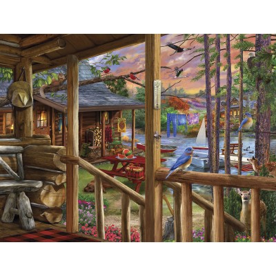 Bluebird-Puzzle - 1000 Teile - At The Cabins