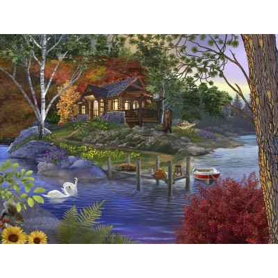 Bluebird-Puzzle - 300 Teile - XXL Teile - Memory Lake