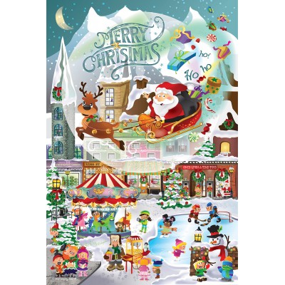 SunsOut - 625 pieces - XXL Pieces - Legacy Tree - A Christmas Village for All Ages