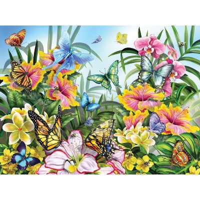 Bluebird-Puzzle - 1000 Teile - Lori Schory - Garden Colors