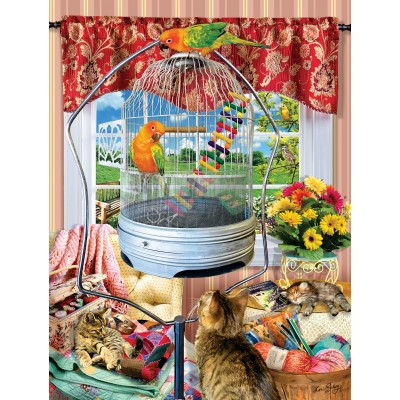 Sunsout - 1000 pièces - Lori Schory - Bird Cage