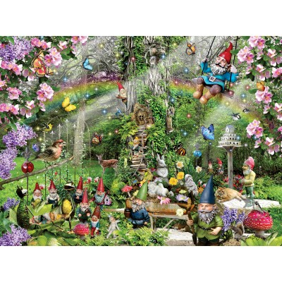 SunsOut - 300 pieces - Lori Schory - Gnomes Playground