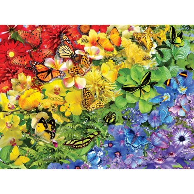 Bluebird-Puzzle - 1000 Teile - Schmetterlings-Regenbogen