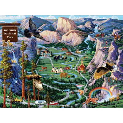SunsOut - 500 pieces - Joseph Burgess - Yosemite Adventures