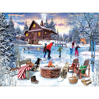 SunsOut - 1000 pieces - Fireside Skaters