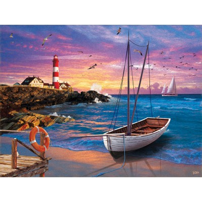 Bluebird-Puzzle - 500 Teile - XXL Teile - Gemütliche Bucht