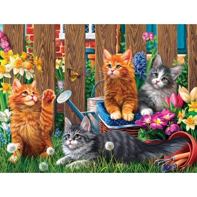 SunsOut - 300 pieces - XXL Pieces - Kittens in the Garden