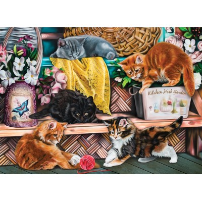 SunsOut - 1000 pieces - Image World - Playful Kittens