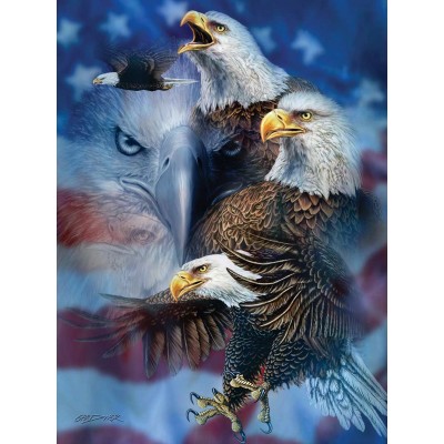 Sunsout - 1000 pièces - Steven Michael Gardner - Patriotic Eagles