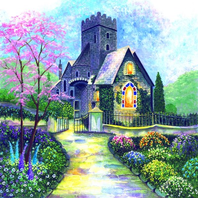 Sunsout - 500 pièces - Pièces XXL - Église Irlandaise