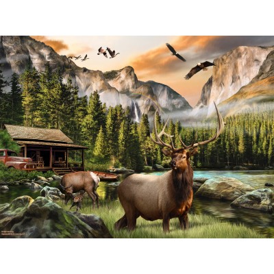 SunsOut - 1000 pieces - Nigel Hemming - Elk Country