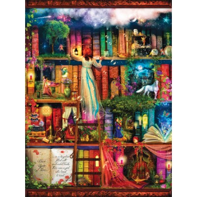 Bluebird-Puzzle - 1000 Teile - Aimee Stewart - Treasure Hunt Bookshelf