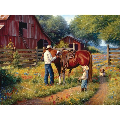 Sunsout - 500 pièces - Pièces XXL - Mark Keathley - Learning the Ropes