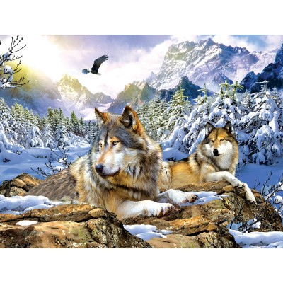 SunsOut - 500 pieces - XXL Pieces - Snow Wolf