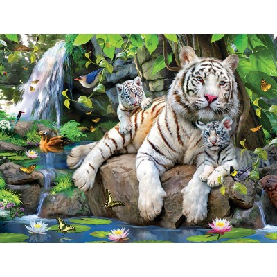 Bluebird-Puzzle - 300 Teile - XXL Teile - White Tigers of Bengal
