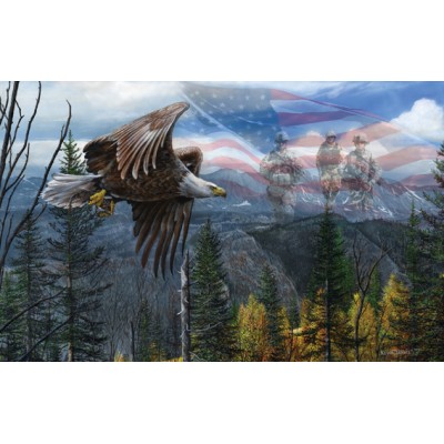 Bluebird-Puzzle - 550 Teile - Kevin Daniel - May Freedom Fly Forever