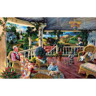 Sunsout - 1000 pièces - Tom Antonishak - Afternoon with Grandma