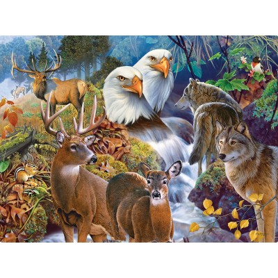 Bluebird-Puzzle - 1000 Teile - Jerry Gadamus - Forest Neighbors