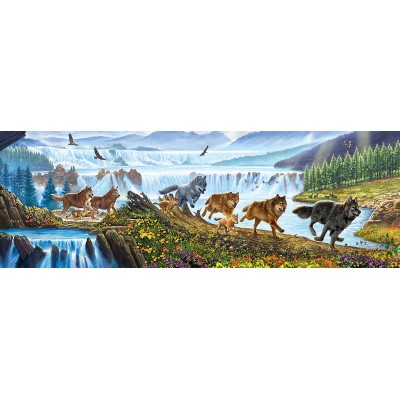 SunsOut - 500 pieces - XXL Pieces - Wolves on the Run