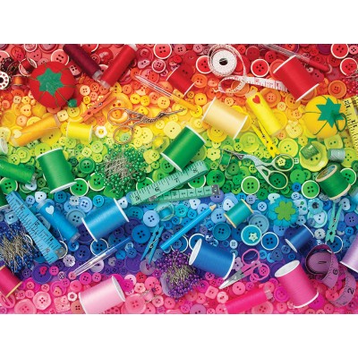 SunsOut - 500 pieces - XXL Pieces - Sewing Rainbow