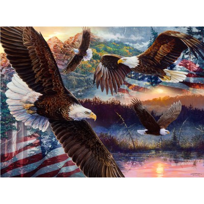 Bluebird-Puzzle - 1000 Teile - Land of Freedom
