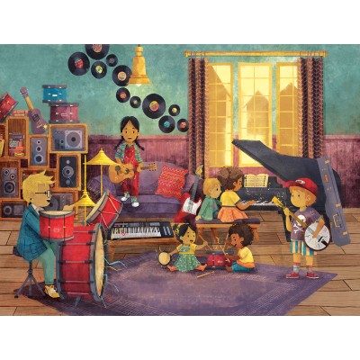 Bluebird-Puzzle - 300 Teile - XXL Teile - Musikzimmer