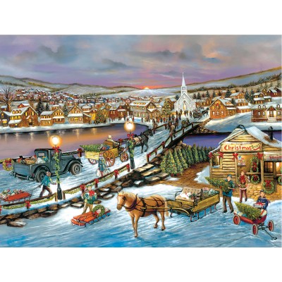 Bluebird-Puzzle - 500 Teile - XXL Teile - Friedvolle Weihnachtszeit