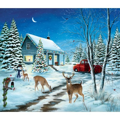 Bluebird-Puzzle - 550 Teile - Unexpected Christmas Guest