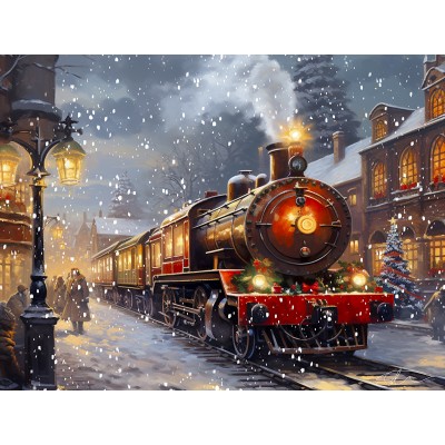 Bluebird-Puzzle - 500 Teile - Zug Durch die Stadt