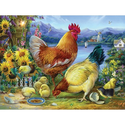 Bluebird-Puzzle - 500 Teile - XXL Teile - Rooster Walk