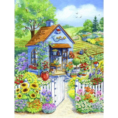 SunsOut - 1000 pieces - Path to the Garden Shed