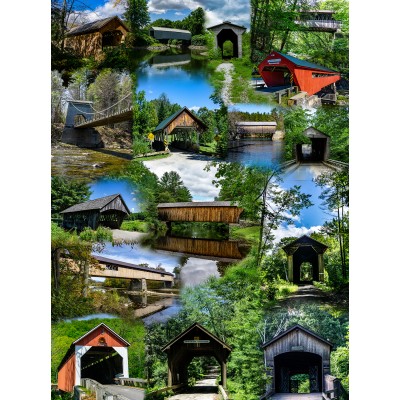 SunsOut - 1000 pieces - Covered Bridges of New England