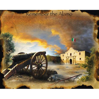 SunsOut - 1000 pieces - XXL Pieces - Jim Todd - Remember the Alamo