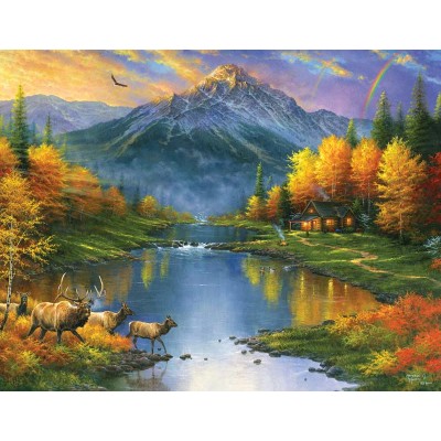 SunsOut - 1000 pieces - XXL Pieces - Abraham Hunter - Mountain Retreat