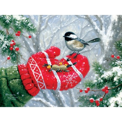Bluebird-Puzzle - 300 Teile - Winterliche Begegnung