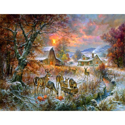 Bluebird-Puzzle - 1000 Teile - XXL Teile - Hirsche Vorratskammer